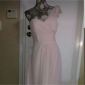 Bill levkoff light pink bridesmaid/gown